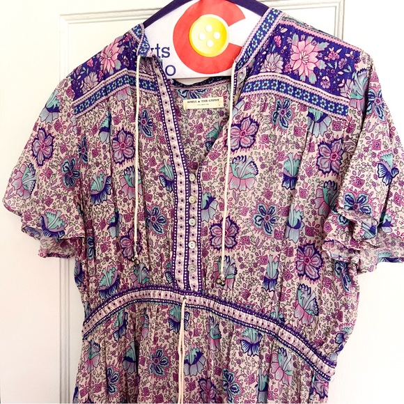 Spell & the Gypsy Collective Poinciana Playdress, Lilac, Size L - Picture 9 of 13
